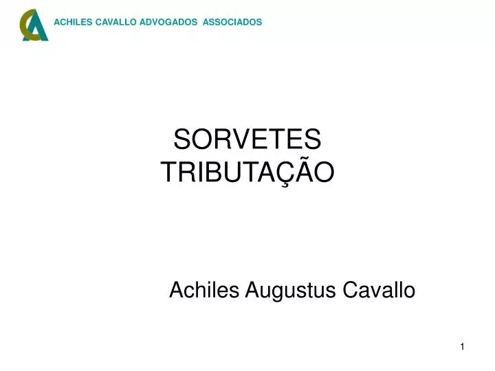 sorvetes tributa o