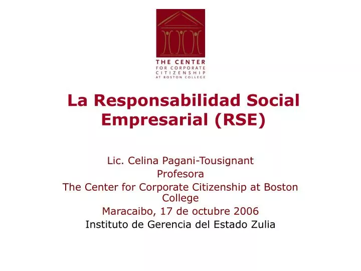 la responsabilidad social empresarial rse