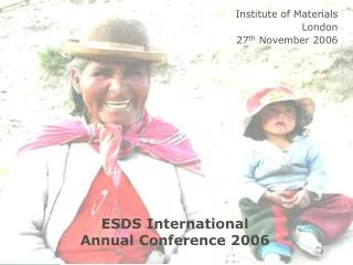 ESDS International Annual Conference 2006