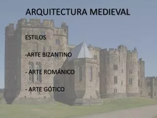 arquitectura medieval