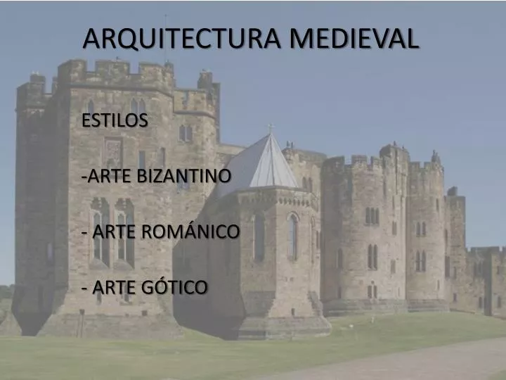 arquitectura medieval