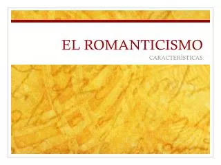 el romanticismo