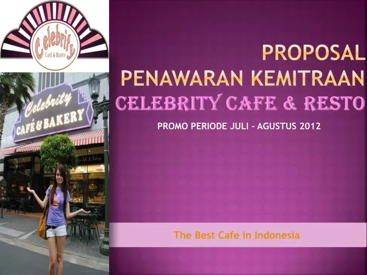 proposal penawaran kemitraan celebrity cafe resto
