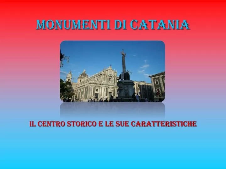 monumenti di catania