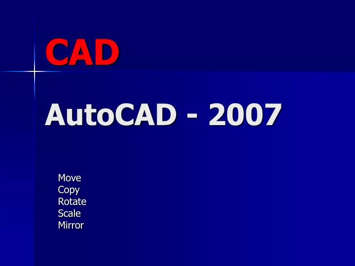 cad autocad 2007