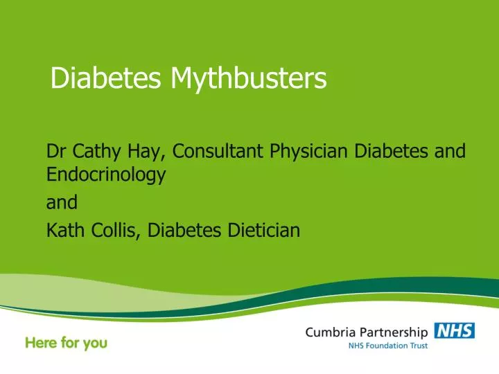 diabetes mythbusters