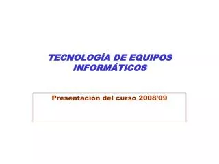 tecnolog a de equipos inform ticos