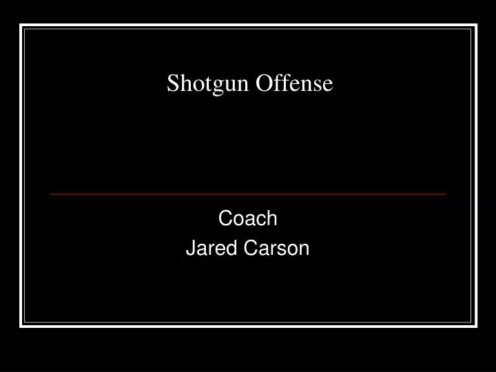 shotgun offense