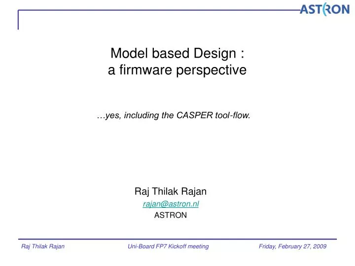 model based design a firmware perspective