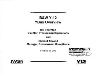 YBuy Procurement Application