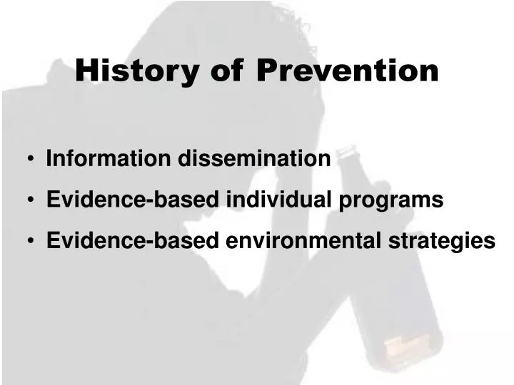 history of prevention
