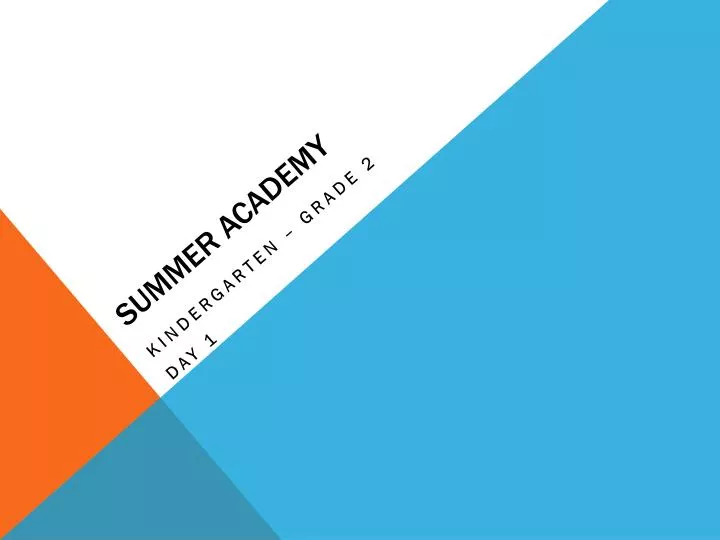 summer academy
