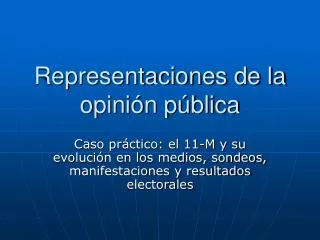representaciones de la opini n p blica