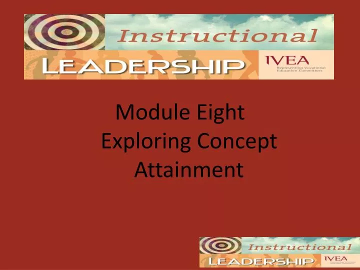 module eight exploring concept attainment