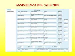 assistenza fiscale 2007