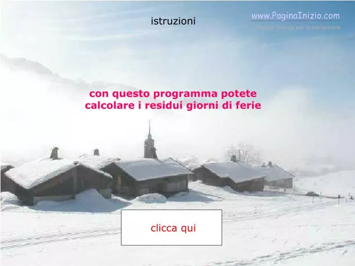 con questo programma potete calcolare i residui giorni di ferie