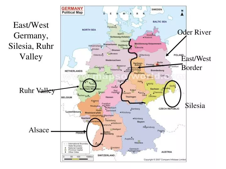east west germany silesia ruhr valley