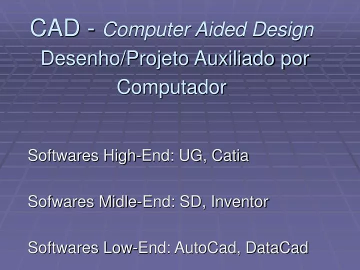 cad computer aided design desenho projeto auxiliado por computador