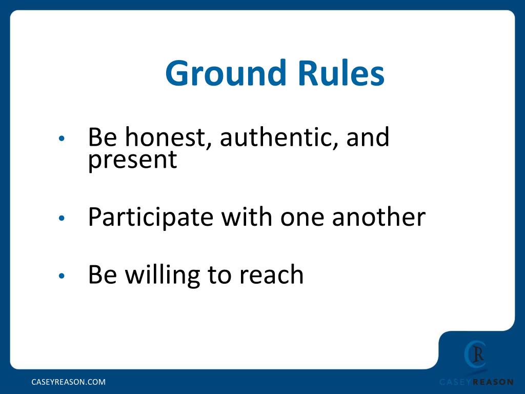 PPT - Ground Rules PowerPoint Presentation, free download - ID:1738261