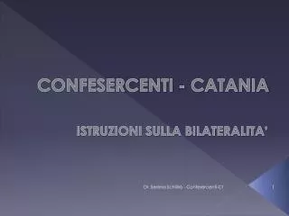 CONFESERCENTI - CATANIA