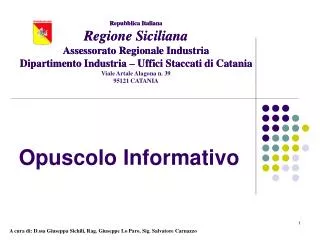 opuscolo informativo