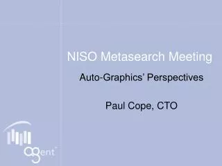 NISO Metasearch Meeting