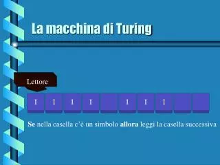 La macchina di Turing