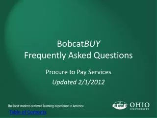Bobcat BUY Frequently Asked Questions