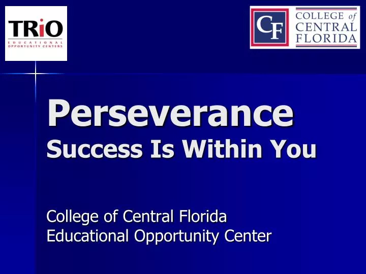 perseverance success is within you