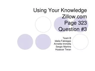 Using Your Knowledge Zillow.com Page 323 Question #3