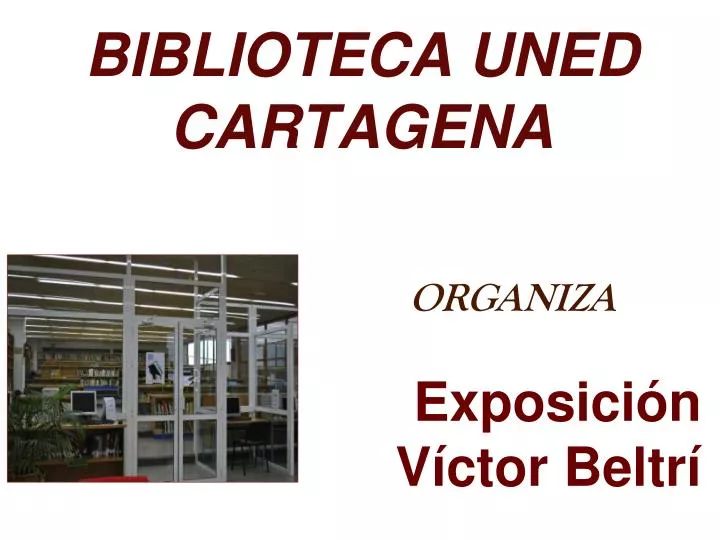 biblioteca uned cartagena