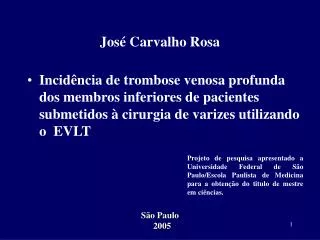 jos carvalho rosa