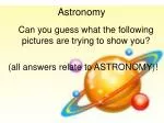 Astronomy - slide 1