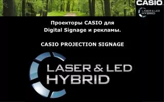 Проекторы CASIO для Digital Signage и рекламы. CASIO PROJECTION SIGNAGE