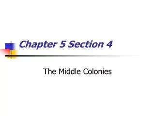 Chapter 5 Section 4