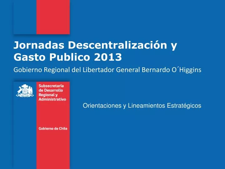 jornadas descentralizaci n y gasto publico 2013