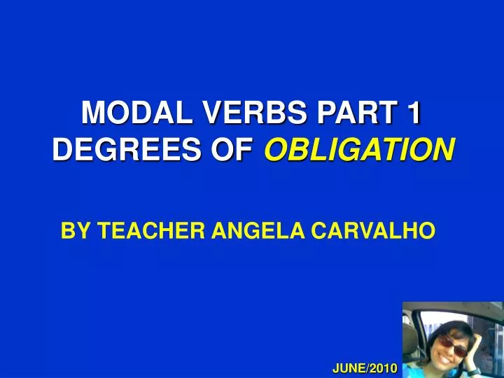 modal verbs part 1 degrees of obligation