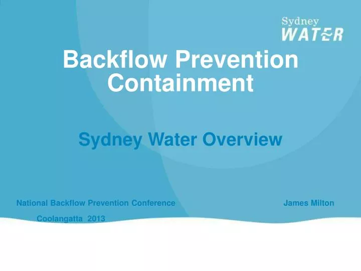 backflow prevention containment
