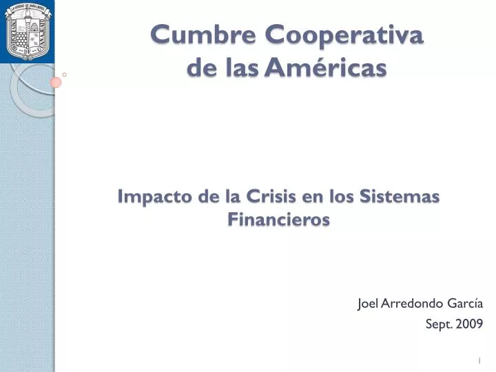 impacto de la crisis en los sistemas financieros