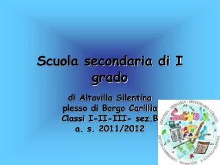scuola secondaria di i grado