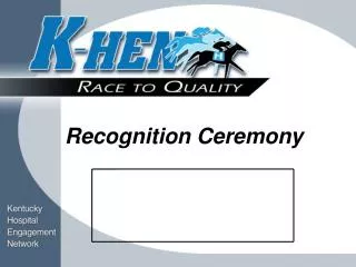 Recognition Ceremony