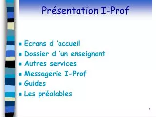 pr sentation i prof