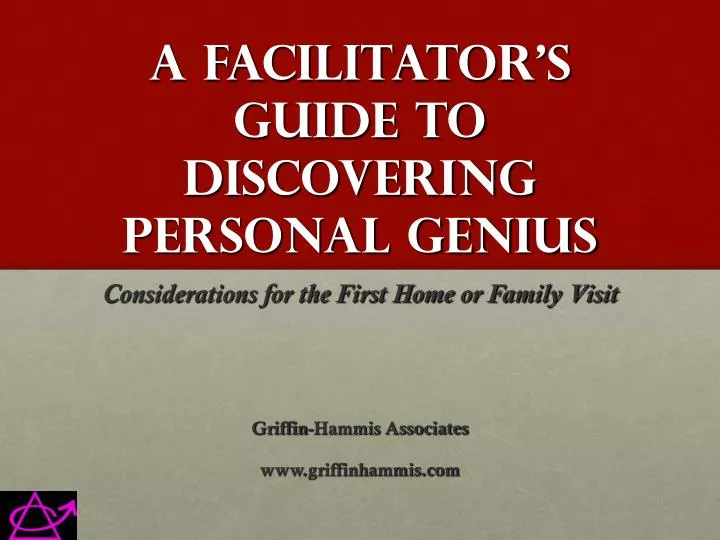 a facilitator s guide to discovering personal genius