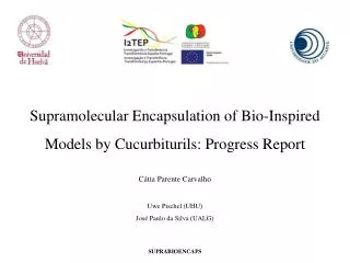 Supramolecular Encapsulation of Bio-Inspired Models by Cucurbiturils: Progress Report