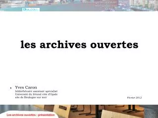 les archives ouvertes