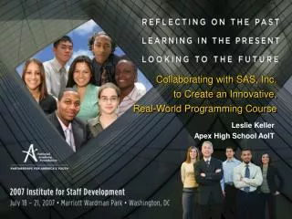 Collaborating with SAS, Inc. to Create an Innovative, Real-World Programming Course
