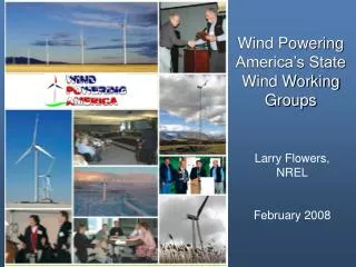 Wind Powering America’s State Wind Working Groups