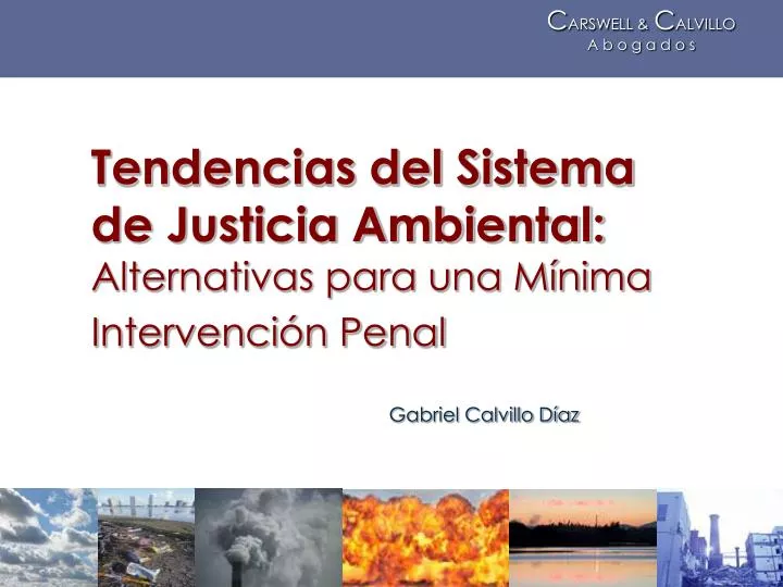 tendencias del sistema de justicia ambiental alternativas para una m nima intervenci n penal