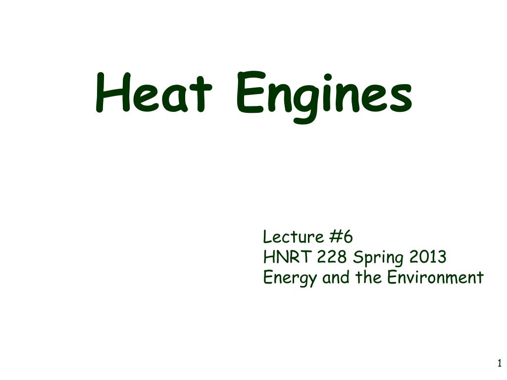 PPT - Heat Engines PowerPoint Presentation, free download - ID:1739019