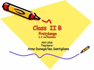 Class II B Pratolungo I. C. via Palombini